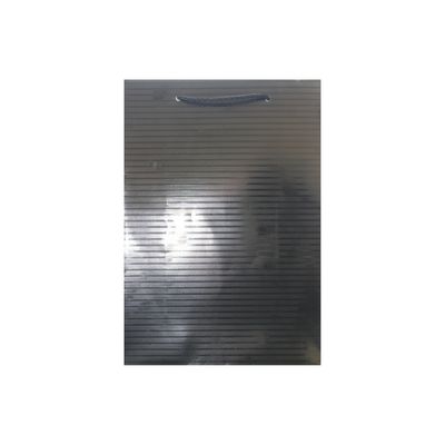 Gift Bag Small Black with White stripes