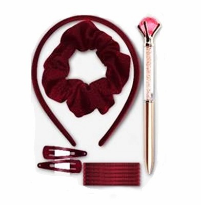 Aliceband Set 12pce Maroon