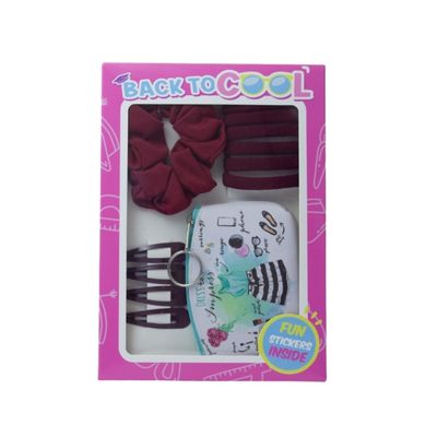 Scrunchie Set 11pce Maroon