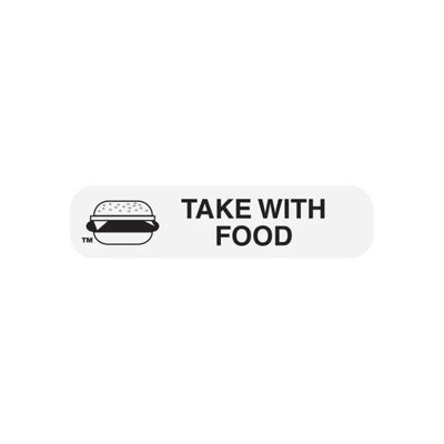 Patient Advisory Label –Take with Food 500's