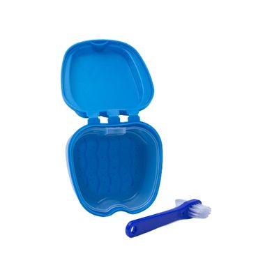 Denture Bath + Brush