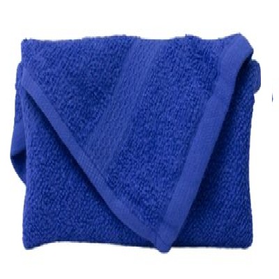 Face Cloth White Dia 30x30cm Strong Blue