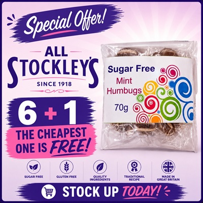 Sweets Sugarfree Assorted 70g 6+1 cheapest free