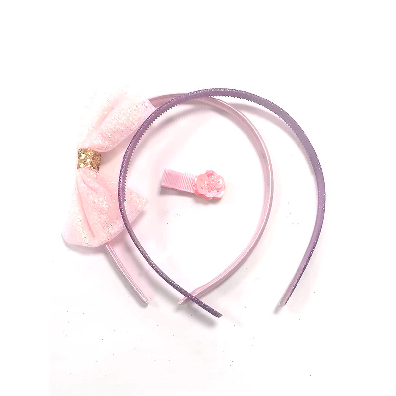 Kids Bow Alicebands & Duckclips 4pk