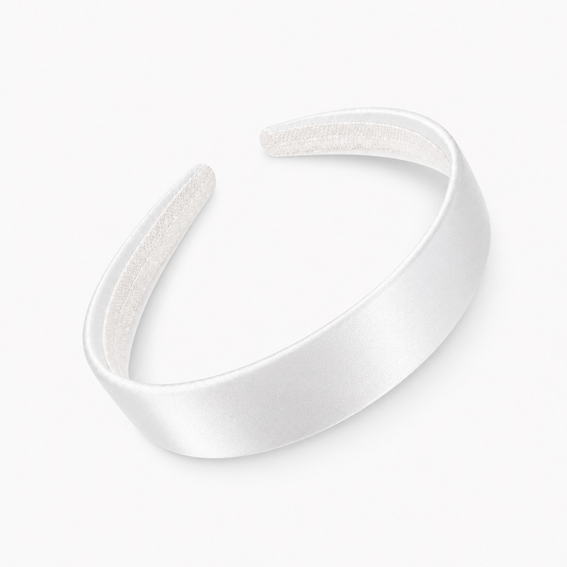 Aliceband - Silver School Satin 2.5cm