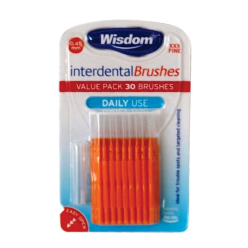 Wisdom Clean Interdental Brushes Daily Use 30's