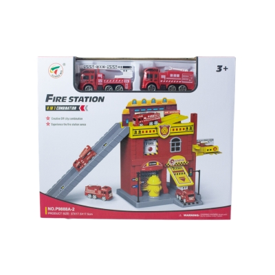 Toy Fire/Parking/Police/Construction Ass DIY City Serie