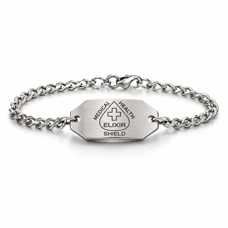 Medical Bracelet Ladies Stainless Steel