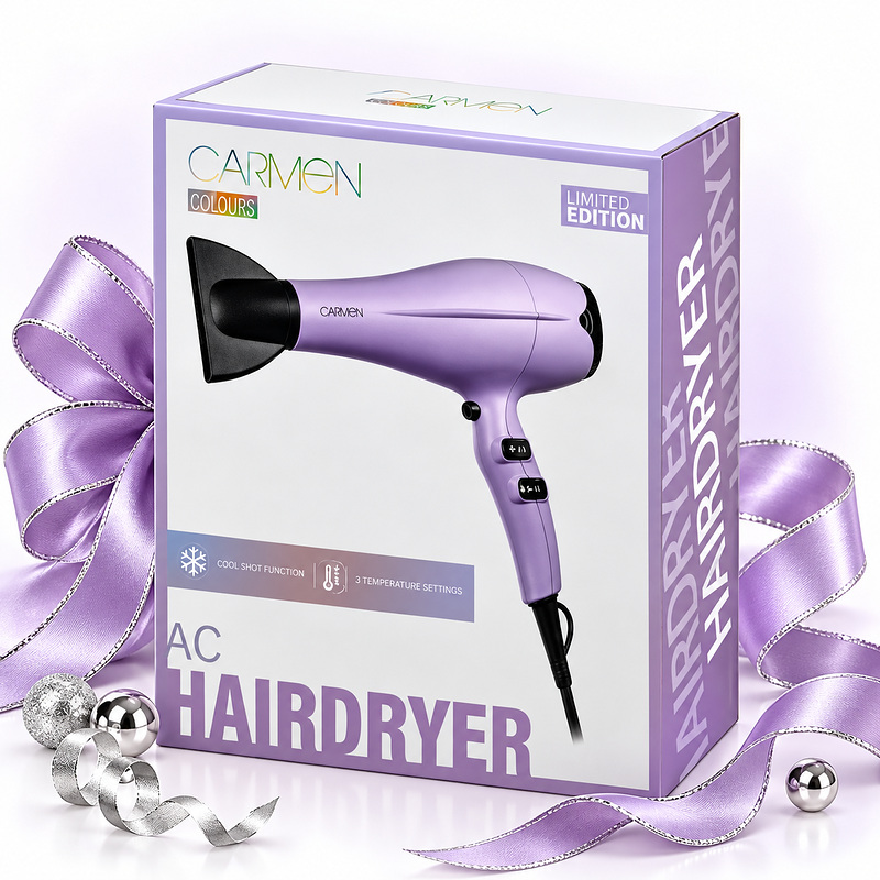 Carmen Hairdryer Colours 2200w AC