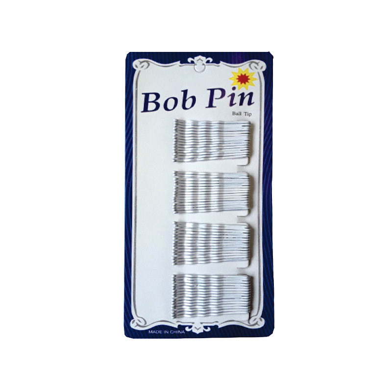 Hair Pins White 45mm 60's Carded