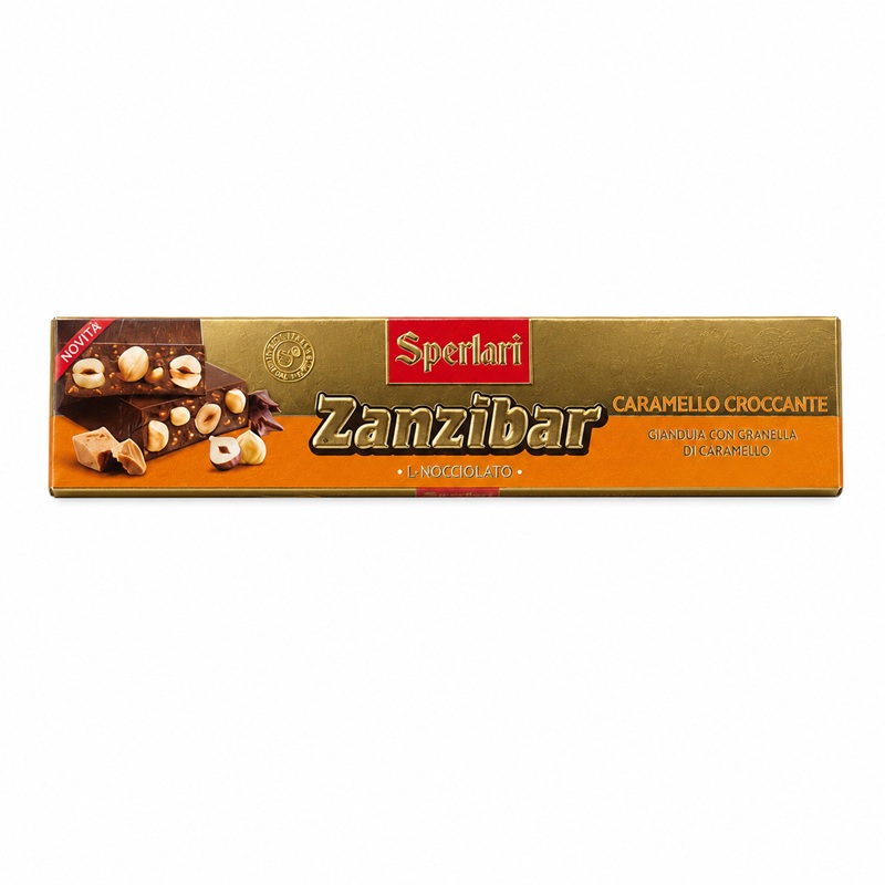 Zanzibar Milk Choc Crunchy Caramel 150g 10/26👌
