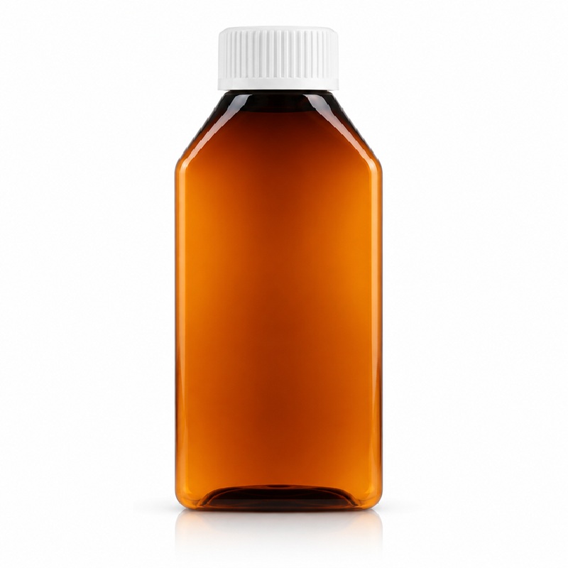 Dispensing Bottle Amber Flat 150ml