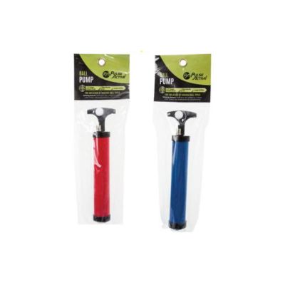 Ball Pump With Valve and Needle Valve Assorted Colours  22cm