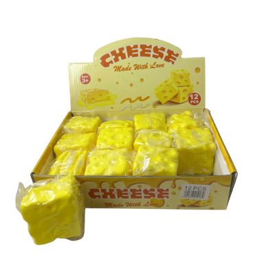 Squishy Cheese Square 1pc
