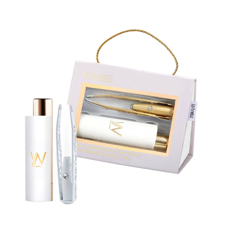 Tweezer Pro Illuminating Gold With Light+Case