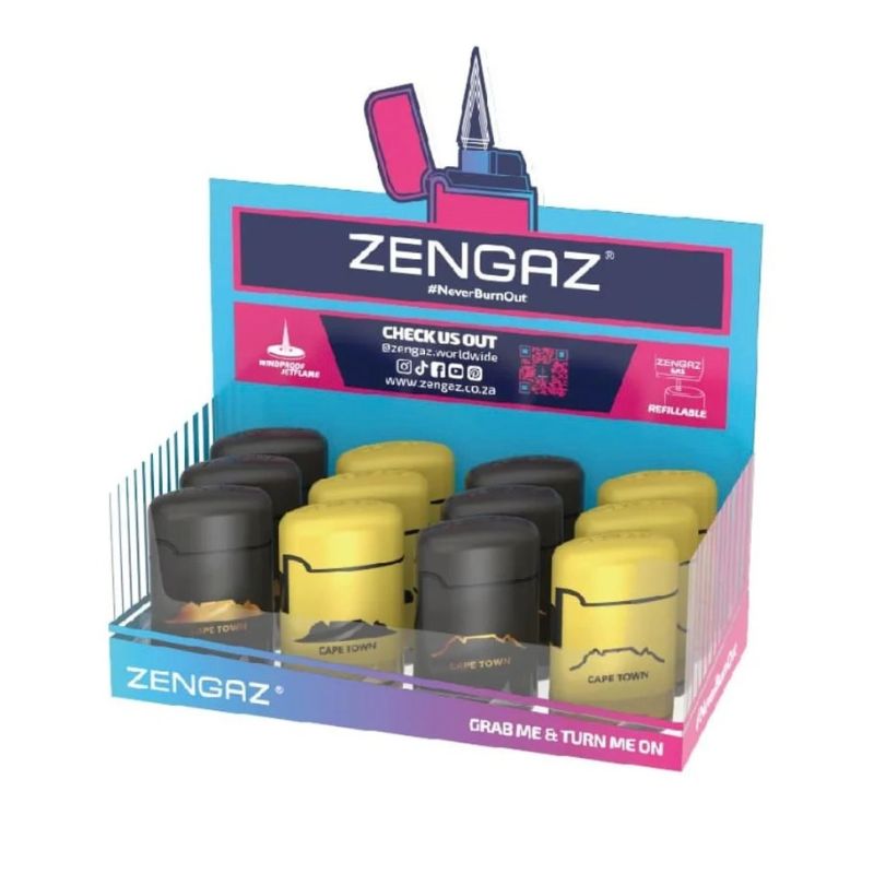 Zengaz Lighters Mini Cube S2 Glen John Art 16pc